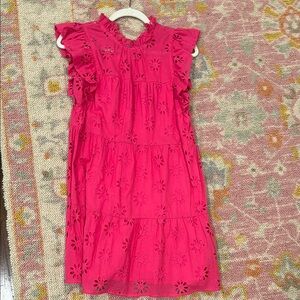 Pink Eyelet Dress